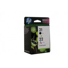 HP Genuine No.21 and No.22 Combo Pack (CC630AA) - 185 pages black and 170 pages colour