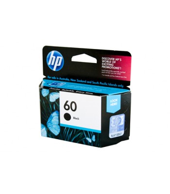 HP Genuine No.60 Black ink Cartridge (CC640WA) - 200 pages 