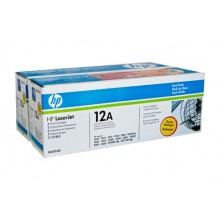 Genuine HP No.12A Toner Cartridge (Q2612A) - Dual Pack - 2,000 pages each