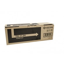 Kyocera Genuine TK1134 Black Toner Kit (TK-1134) - 3,000 pages