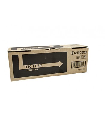 Kyocera Genuine TK1134 Black Toner Kit (TK-1134) - 3,000 pages