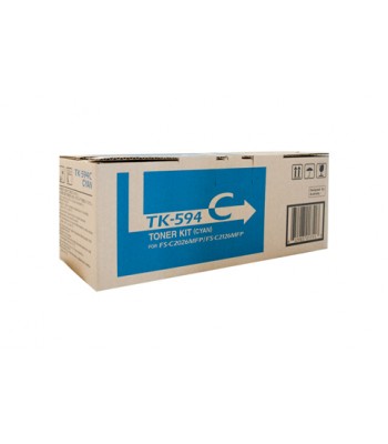 Kyocera Genuine TK594C Cyan Toner Cartridge (TK-594C) - 5,000 pages