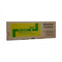 Kyocera Genuine TK594Y Yellow Toner Cartridge (TK-594Y) - 5,000 pages
