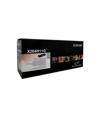 Genuine Lexmark X264H11G Prebate Toner Cartridge - 9,000 pages