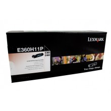 Genuine Lexmark E360H11P Prebate Toner Cartridge - 9,000 pages