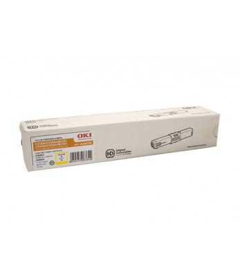 Oki Genuine C310DN / C330DN Yellow Toner Cartridge (44469755) - 2,000 pages 