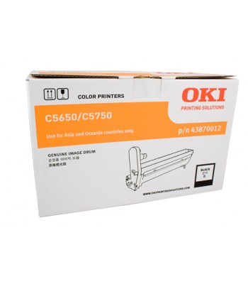 Oki Genuine C5650 Black Drum Unit (43870012) - 20,000 pages