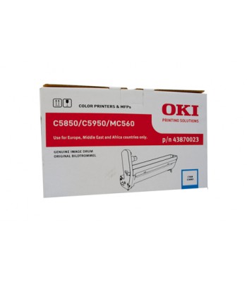 Oki Genuine C5850/5950 Cyan Drum Unit (43870027) - 20,000 pages
