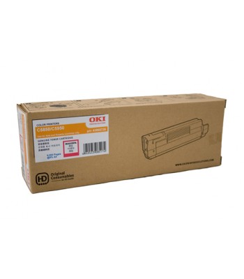 Oki Genuine C5850/5950 Magenta Toner Cartridge (43865726) - 6,000 pages