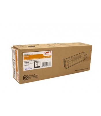 Oki Genuine C610 Black Toner Cartridge (44315312) - 8,000 pages
