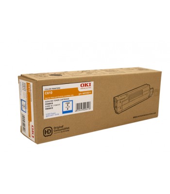 Oki Genuine C610 Cyan Toner Cartridge (44315311) - 6,000 pages
