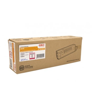 Oki Genuine C610 Magenta Toner Cartridge (44315310) - 6,000 pages