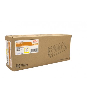 Oki Genuine C710N/CN711N Yellow Toner Cartridge (44318609) - 11,500 pages