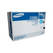 Genuine Samsung CLT-C508L Cyan Toner Cartridge - 4,000 pages